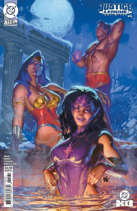 DC OMICS JUSTICE LEAGUE UNLIMITED #15 CVR F BEN HARVEY SWEATER WEATHER CARD STOCK VAR (DC K.O.)