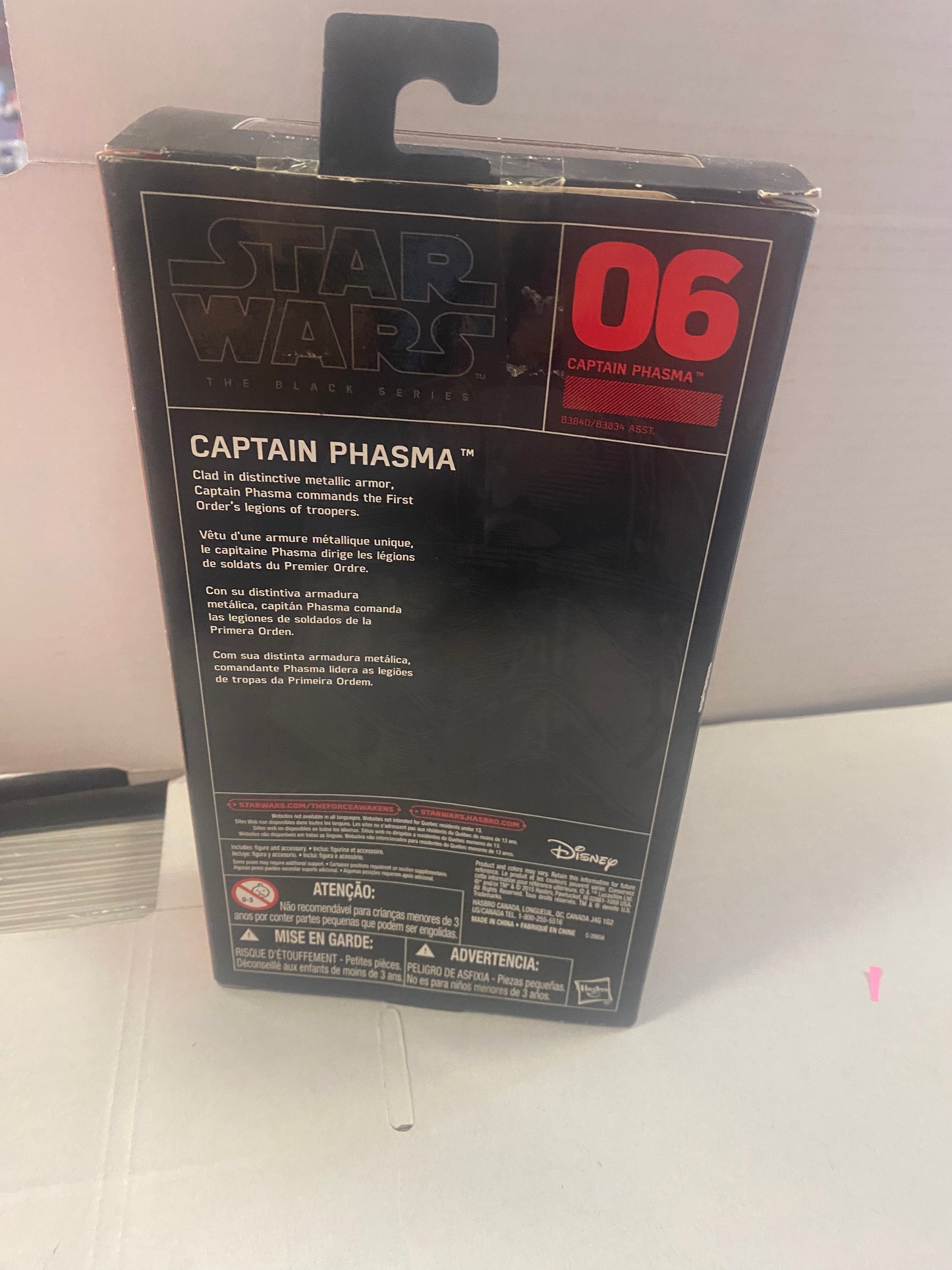 HASBRO STAR WARS THE BLACK SERIES CAPTAIN PHASMA (2015)