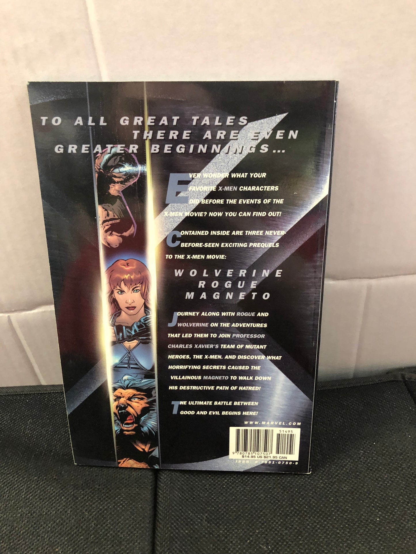 MARVEL COMICS X-MEN THE MOVIE BEGINNINGS (2000)
