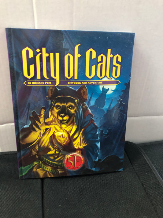 KOBOLD PRESS CITY OF CATS CITYBOOK AND ADVENTURE (2021) HARDCOVER BOOK