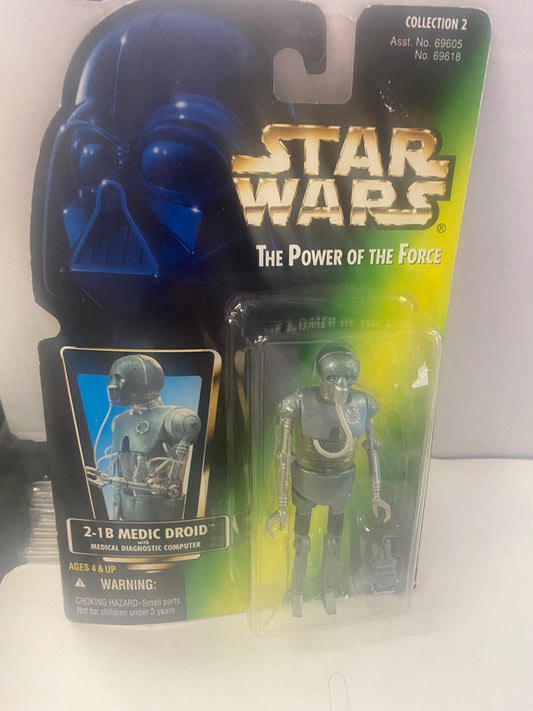 KENNER STAR WARS THE POWER OF THE FORCE 2-1B MEDIC DROID (1996)