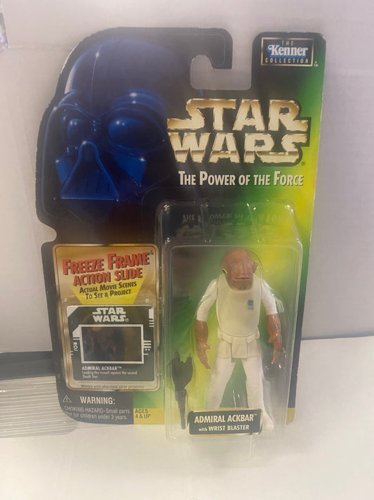 KENNER STAR WARS THE POWER OF THE FORCE ADMIRAL ACKBAR (1997)