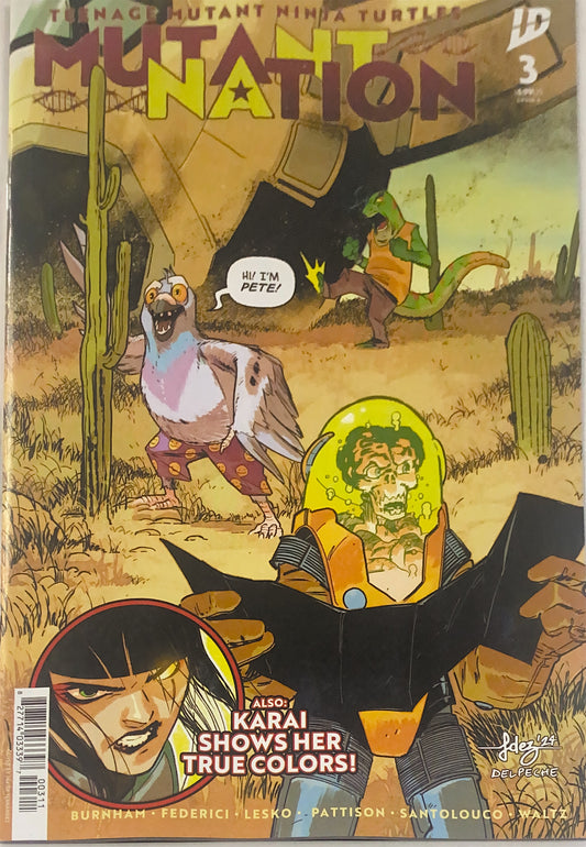 IDW PUBLISHING TEENAGE MUTANT NINJA TURTLES MUTANT NATION #3