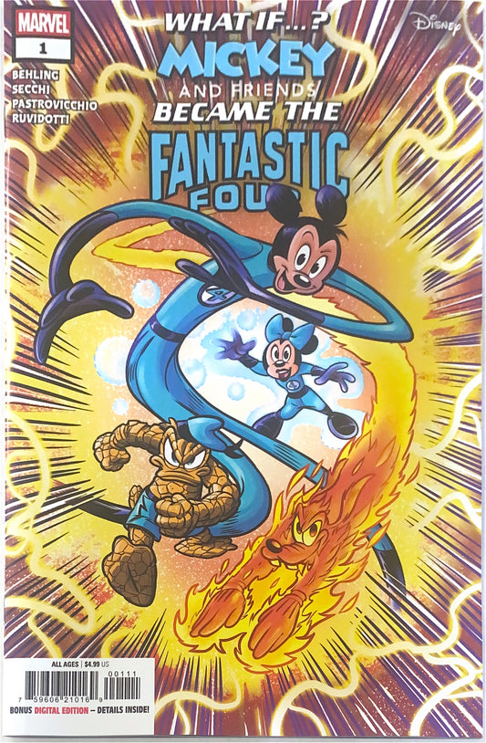 MARVEL COMICS WHAT IF MICKEY AND FRIENDS BECAME THE FANTASTIC FOUR #1