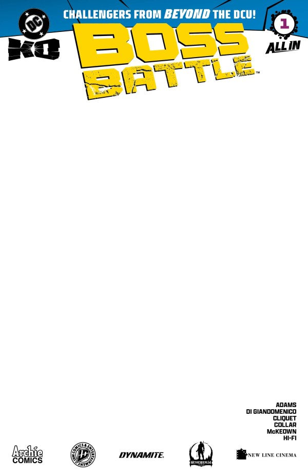 DC COMICS DC K.O. BOSS BATTLE #1 (ONE SHOT) CVR H BLANK CARD STOCK VAR