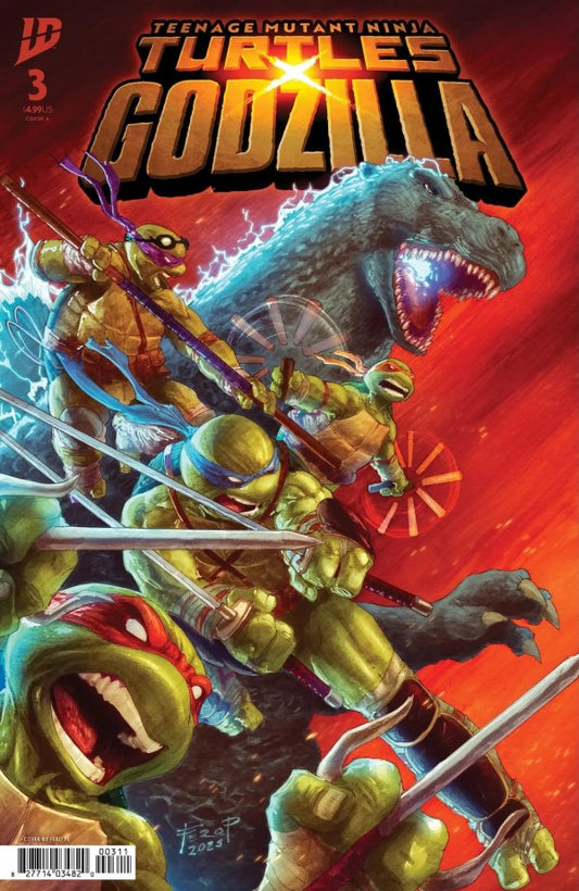 IMAGE COMICS Teenage Mutant Ninja Turtles x Godzilla #3 Cover A (Pe)