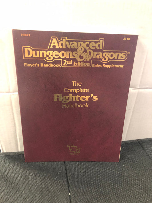 TSR ADVANCED DUNGEONS AND DRAGONS PLAYERS HANDBOOK 2ND EDITION THE COMPLETE FIGHTERS HANDBOOK (1989)