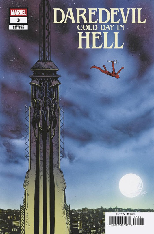 MARVEL COMICS DAREDEVIL: COLD DAY IN HELL #3 DANIEL WARREN JOHNSON VARIANT