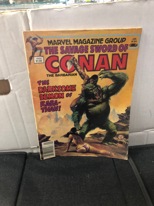 MARVEL COMICS THE SAVAGE SWORD OF CONAN 84 (1982)