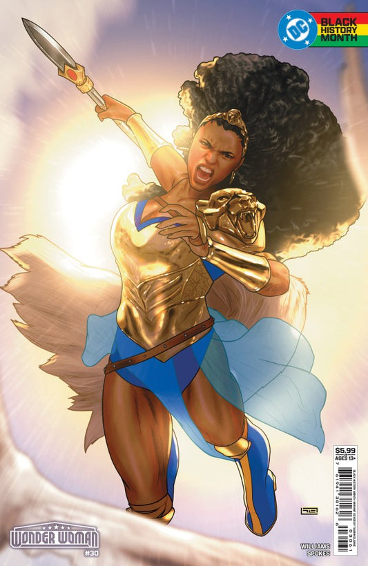 DC COMICS WONDER WOMAN #30 CVR F TAURIN CLARKE BLACK HISTORY MONTH CARD STOCK VAR