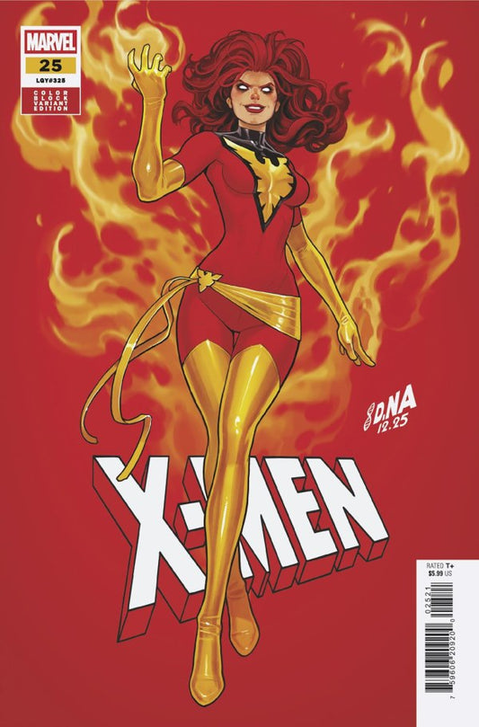 MARVEL X-MEN #25 DAVID NAKAYAMA COLOR BLOCK RED VARIANT