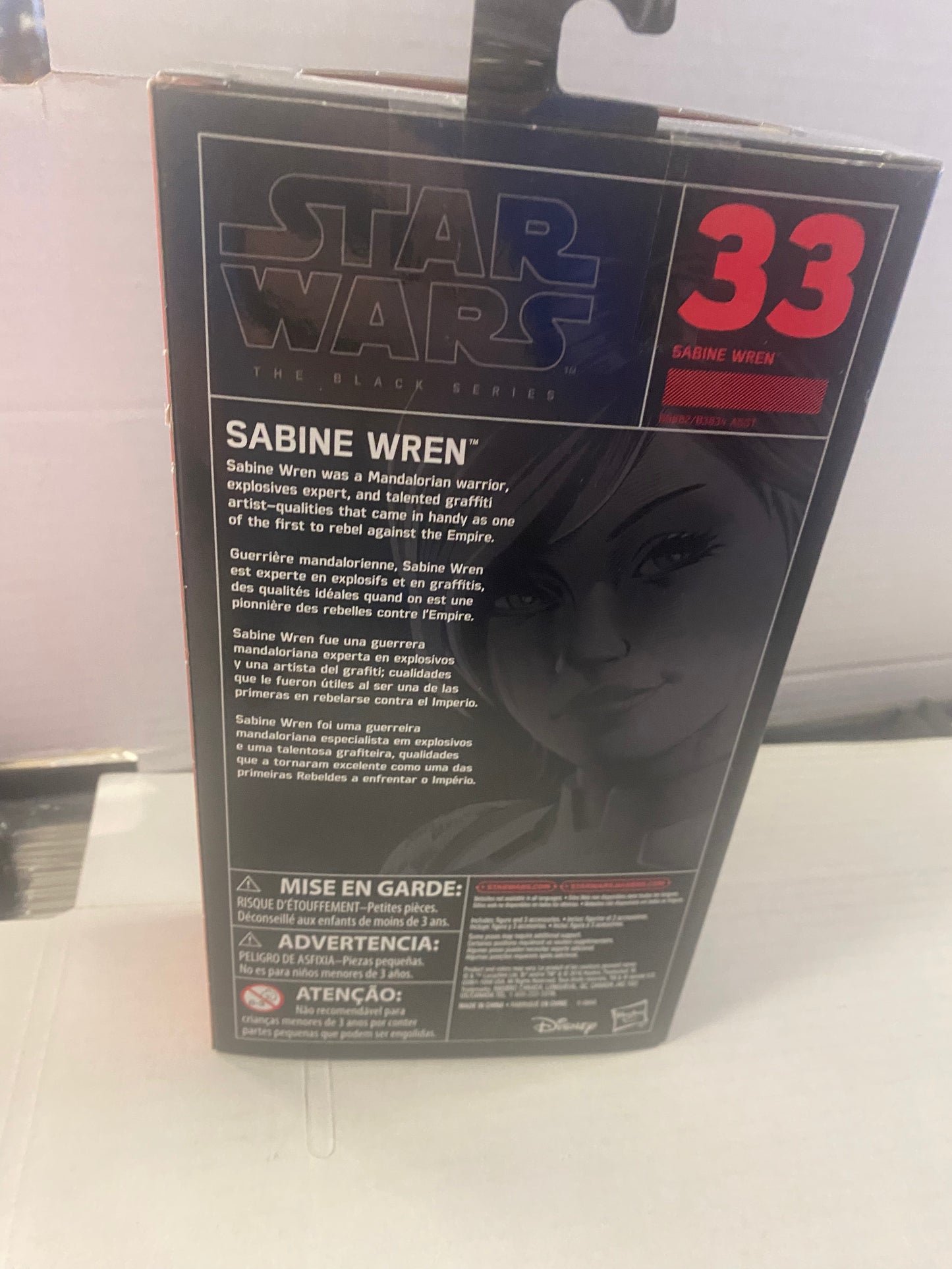 HASBRO STAR WARS THE BLACK SERIES SABINE WREN (2016)