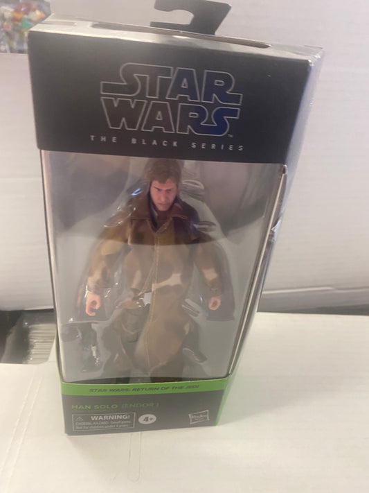 HASBRO STAR WARS THE BLACK SERIES STAR WARS THE RETURN OF THE JEDI HAN SOLO ENDOR