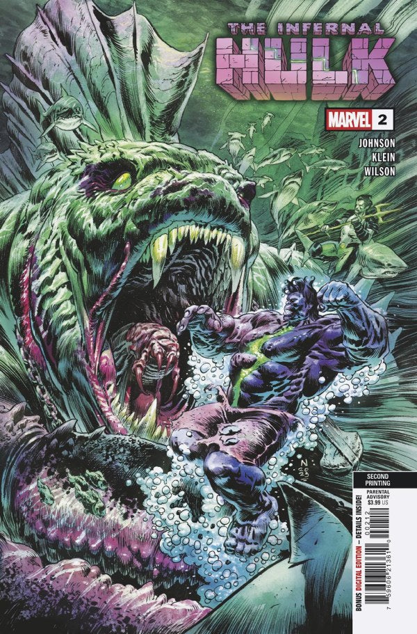 MARVEL COMICS INFERNAL HULK #2 NIC KLEIN 2ND PRINTING VARIANT