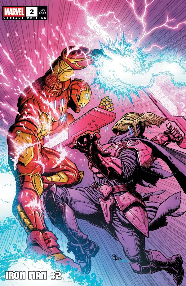 MARVEL COMICS IRON MAN #2 STEVE SKROCE DREADKNIGHT VARIANT