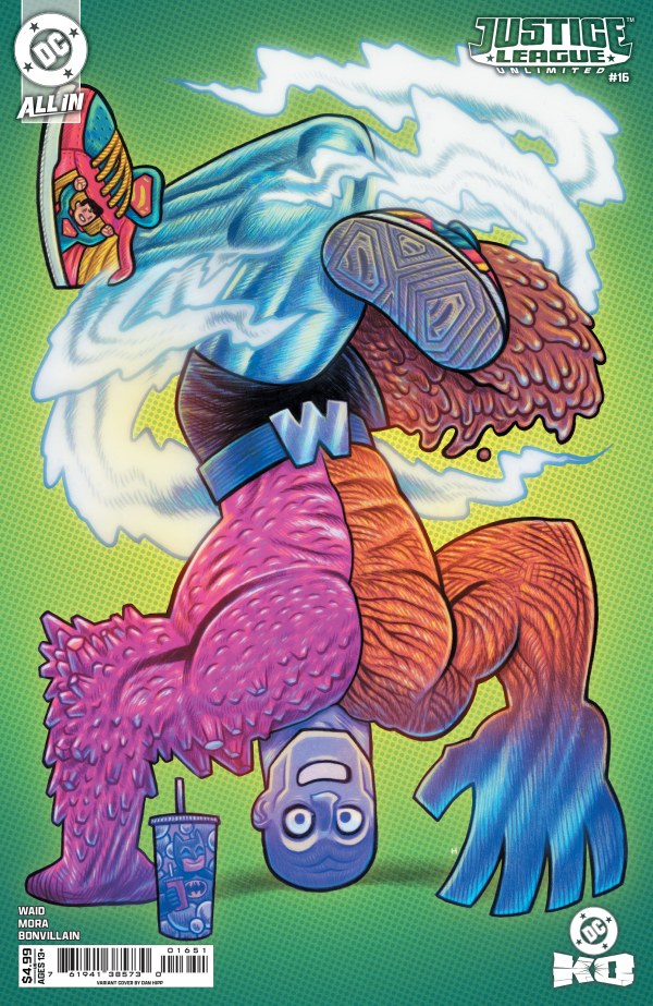 DC COMICS JUSTICE LEAGUE UNLIMITED #16 CVR D DAN HIPP CARD STOCK VAR (DC K.O.)