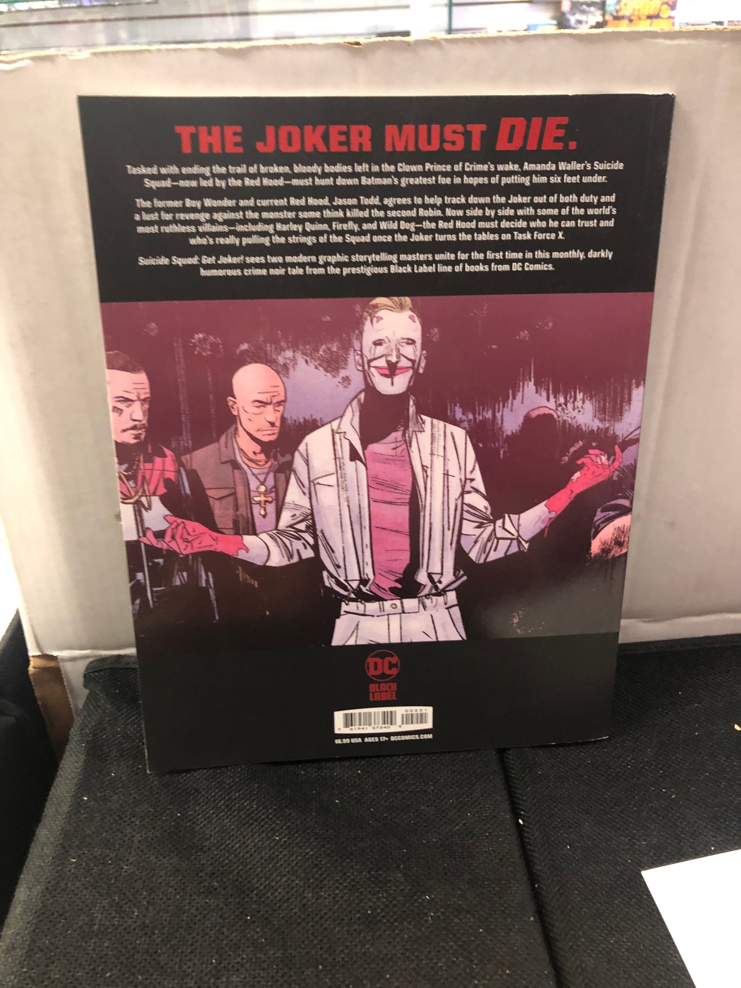 DC BLACK LABEL SUICIDE SQUAD GET JOKER BOOK TWO VARIANT