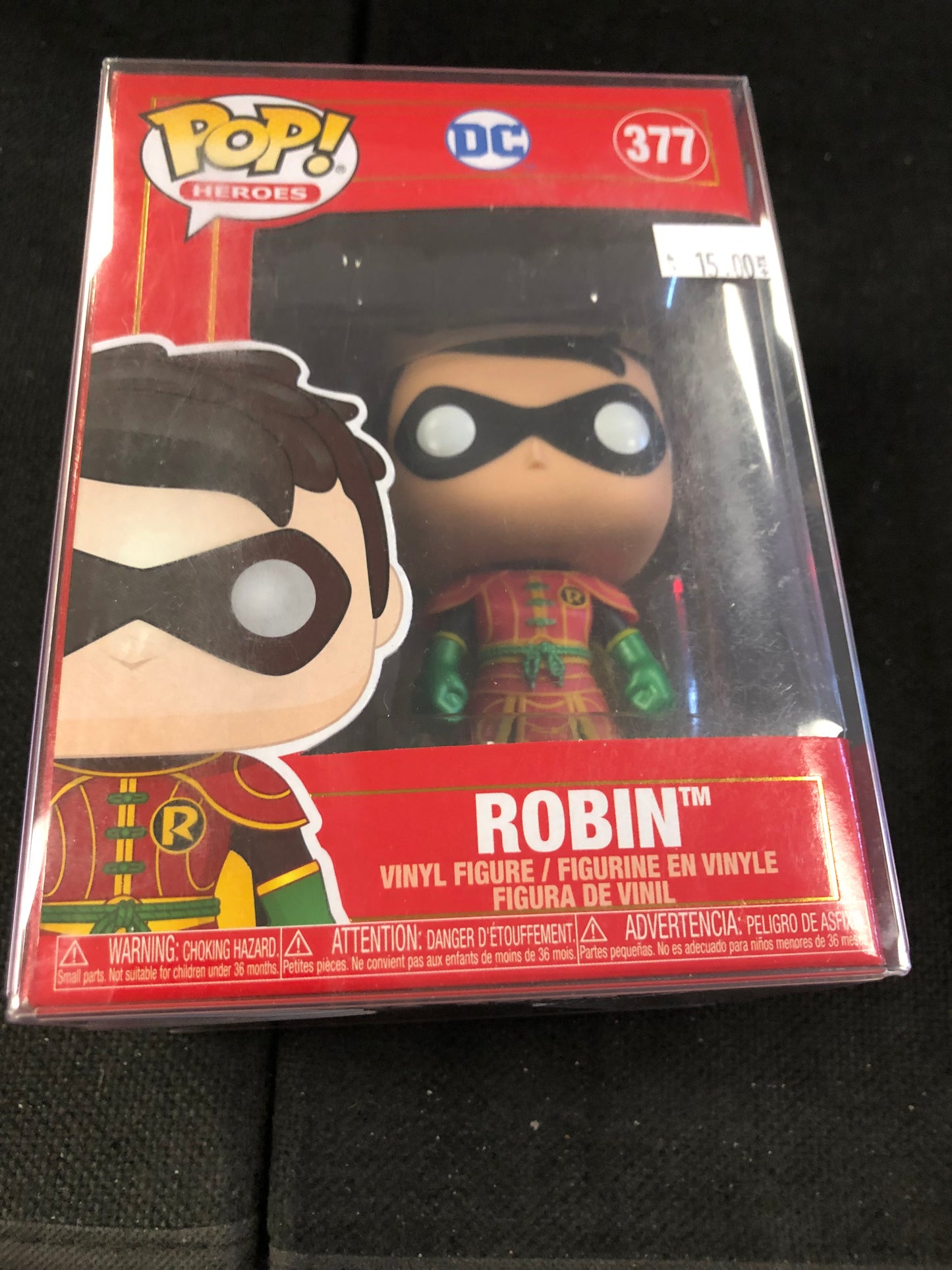 FUNKO POP DC POP HEROES #377 ROBIN GOOD CONDITION