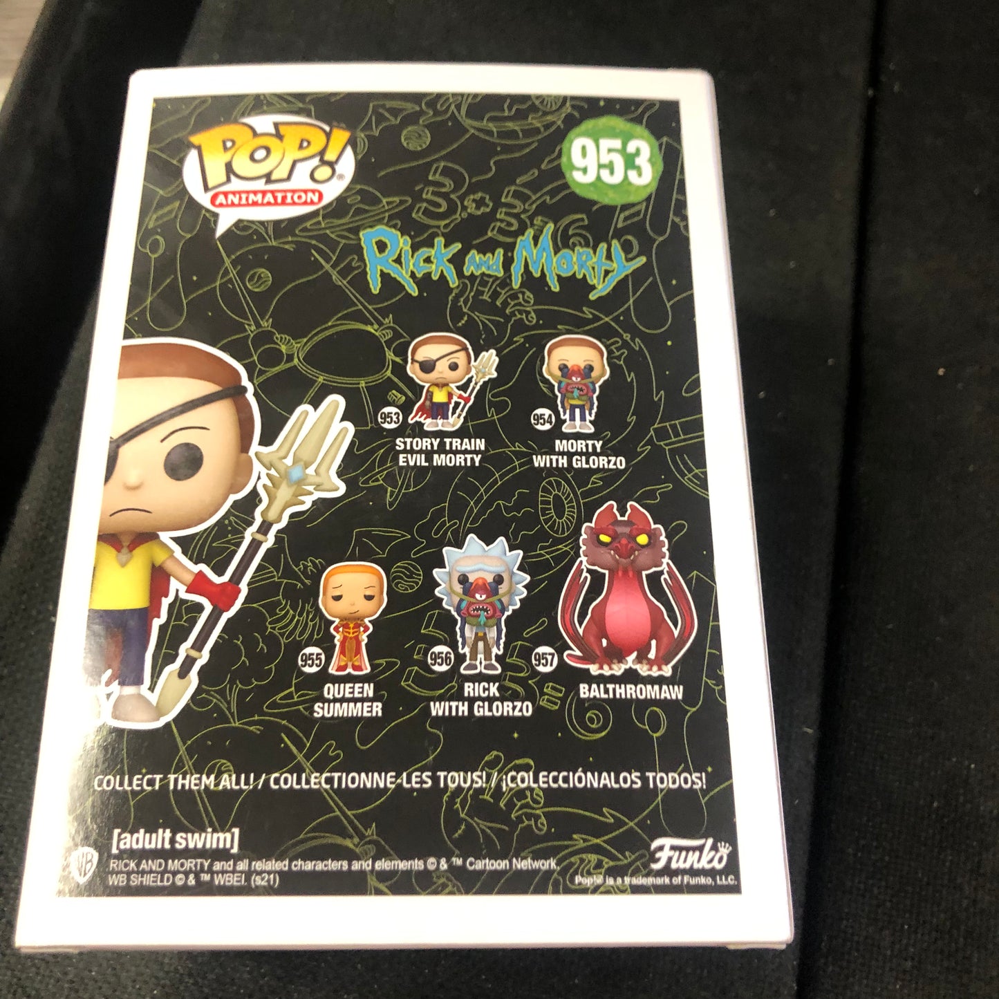 FUNKO POP POP ANIMATION RICK AND MORTY #953 STORY TRAIN EVIL MORTY GOOD CONDITION