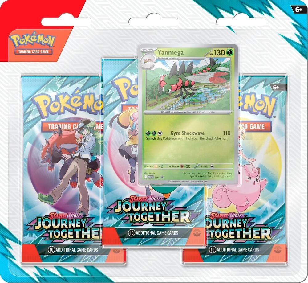 Pokemon TCG Journey Together 3 Pack Blister [Yanmega] - SV09: Journey Together
