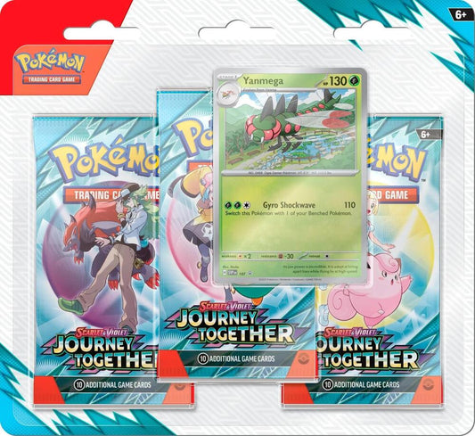 Pokemon TCG Journey Together 3 Pack Blister [Yanmega] - SV09: Journey Together