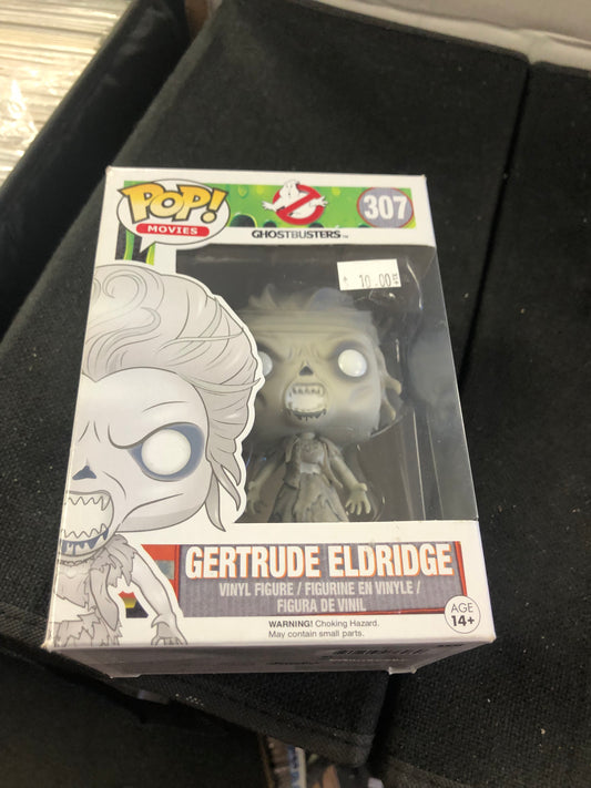 FUNKO POP POP MOVIES GHOSTBUSTERS #307 GERTRUDE ELDRIDGE GOOD CONDITION