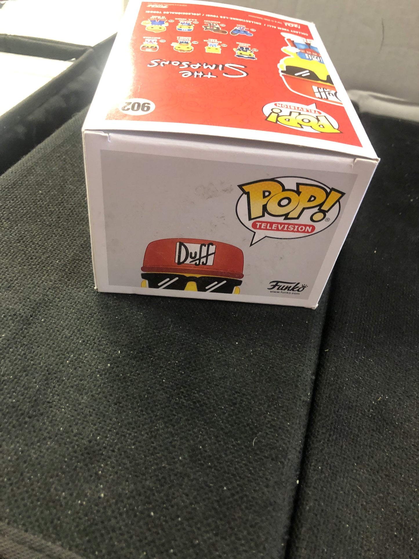 FUNKO POP POP TELEVISION THE SIMPSONS # 902 DUFFMAN OKAY CONDITION SLIGHT WEAR ON TOP OF BOX