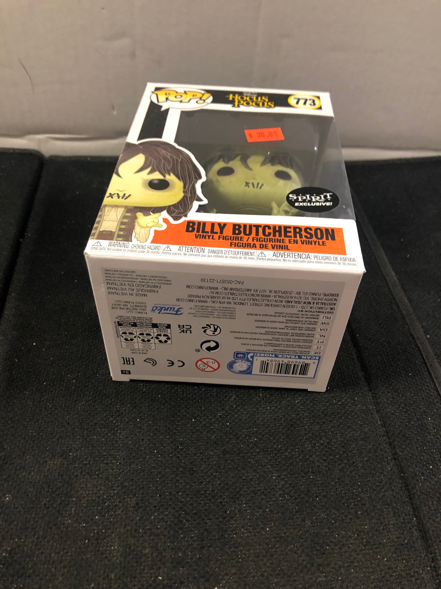 FUNKO POP DISNEY HOCUS POCUS #773 BILLY BUTCHERSON SPIRIT EXCLUSIVE GOOD CONDITION