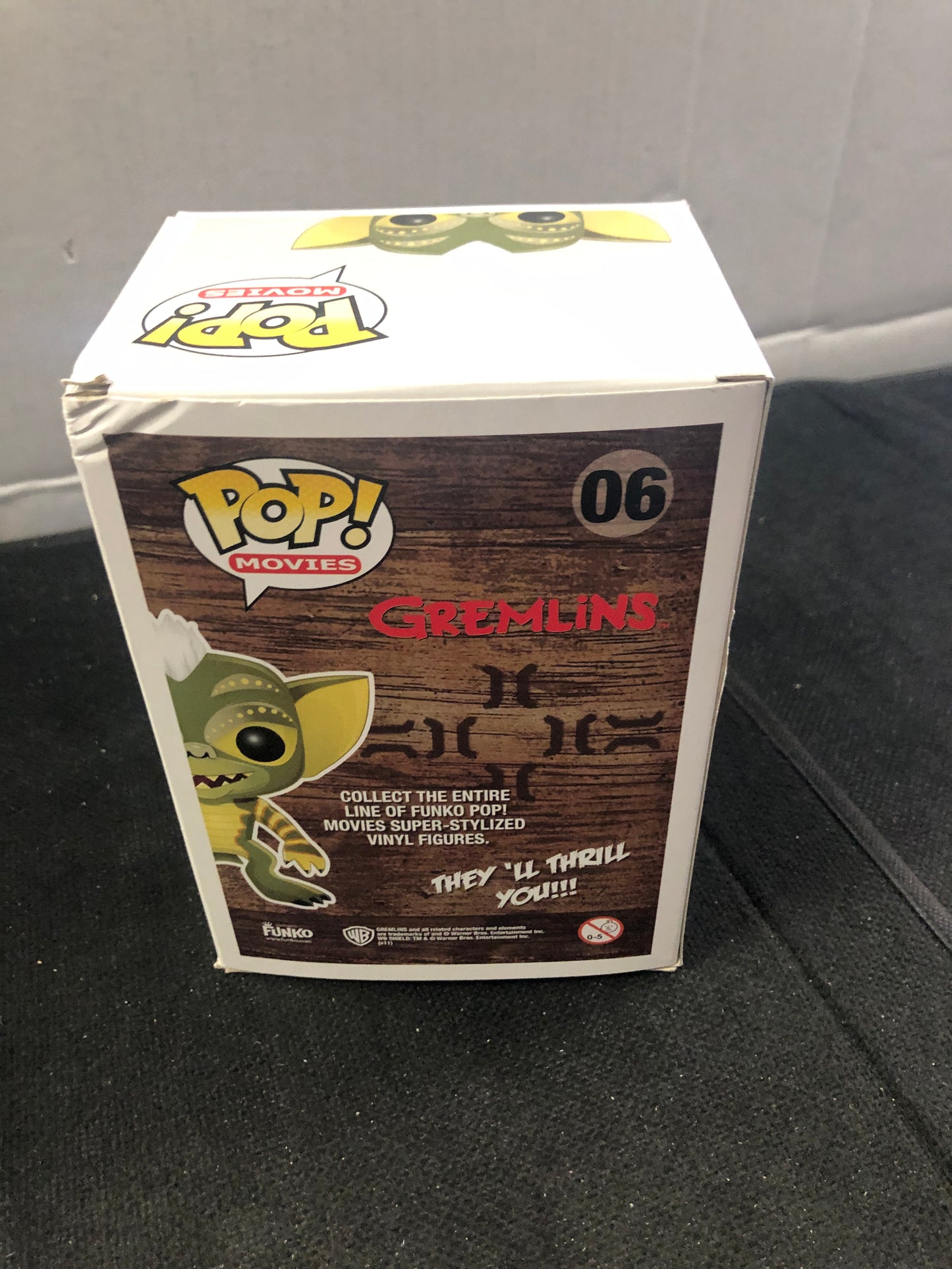 FUNKO POP POP MOVIES GREMLINS #06 GREMLINS OKAY CONDITION SLIGHT TEAR ON FRONT OF BOX