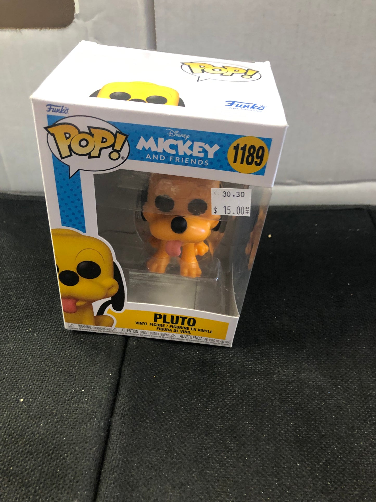 FUNKO POP DISNEY MICKEY AND FRIENDS #1189 PLUTO GOOD CONDITION