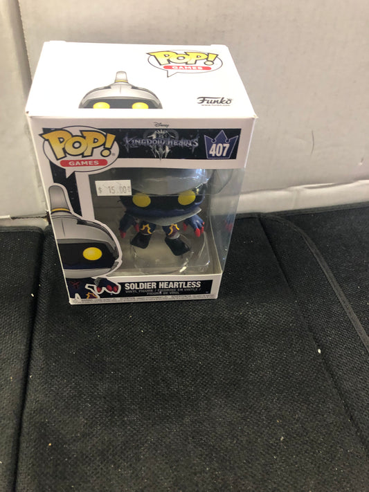 FUNKO POP POP GAMES KINGDOM HEARTS #407 SOLDIER HEARTLESS GOOD CONDITION