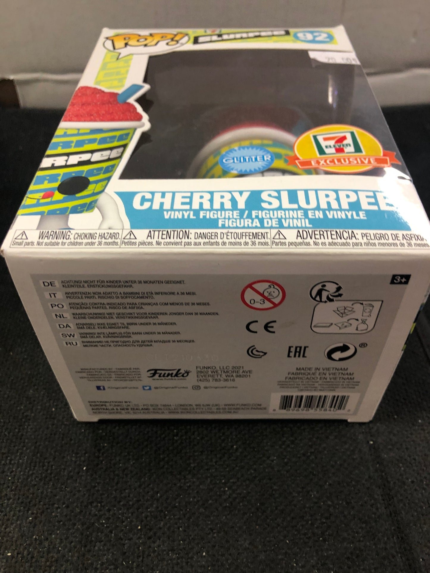 FUNKO POP 7 ELEVEN SLURPEE #92 CHERRY SLURPEE  7 ELEVEN EXCLUSIVE GOOD CONDITION