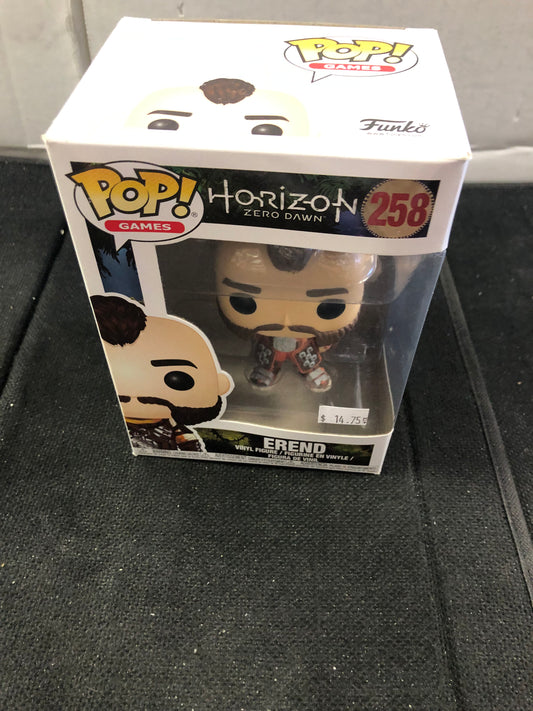 FUNKO POP POP GAMES HORIZON ZERO DAWN #258 EREND GOOD CONDITION