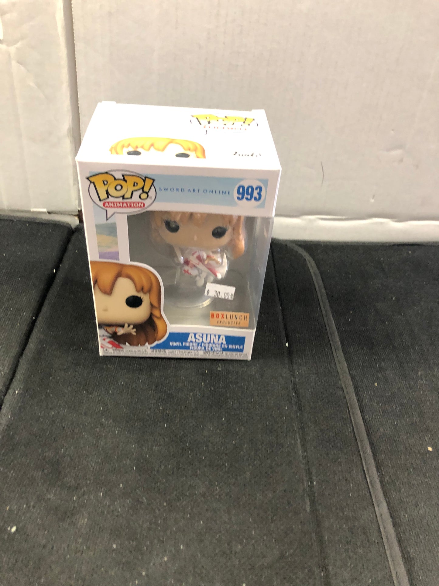 FUNKO POP POP ANIMATION SWORD ART ONLINE #993 ASUNA BOXLUNCH EXCLUSIVE GOOD CONDITION