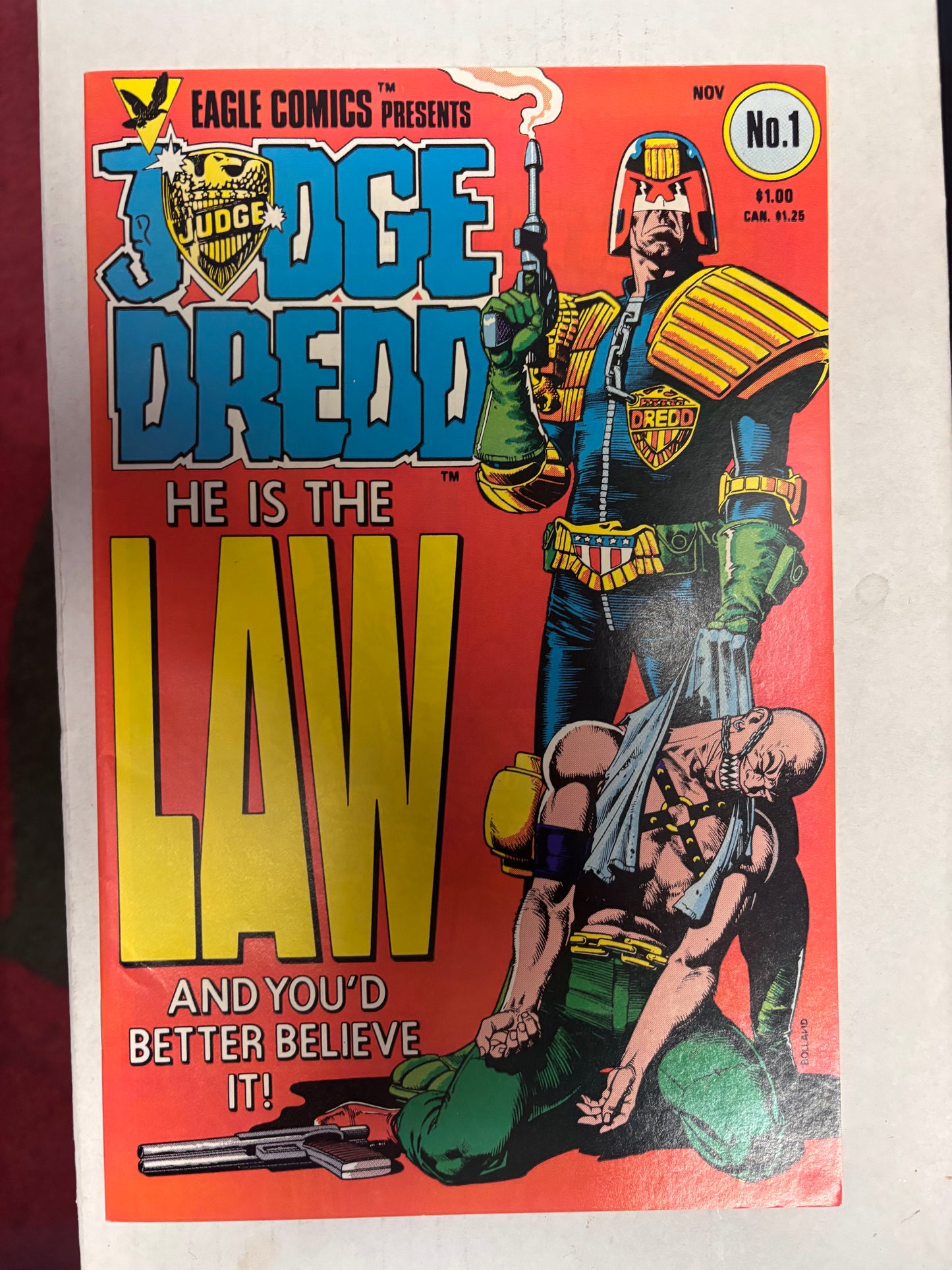 EAGLE COMICS JUDGE BREDD HE IS THE LAW #1