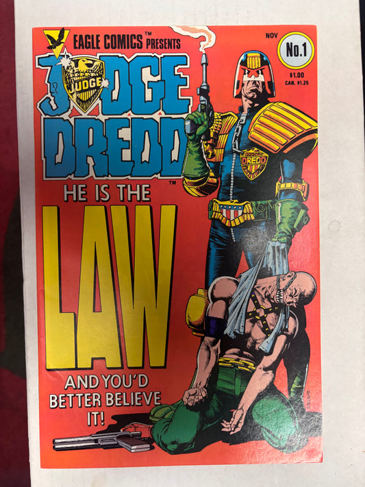 EAGLE COMICS JUDGE BREDD HE IS THE LAW #1