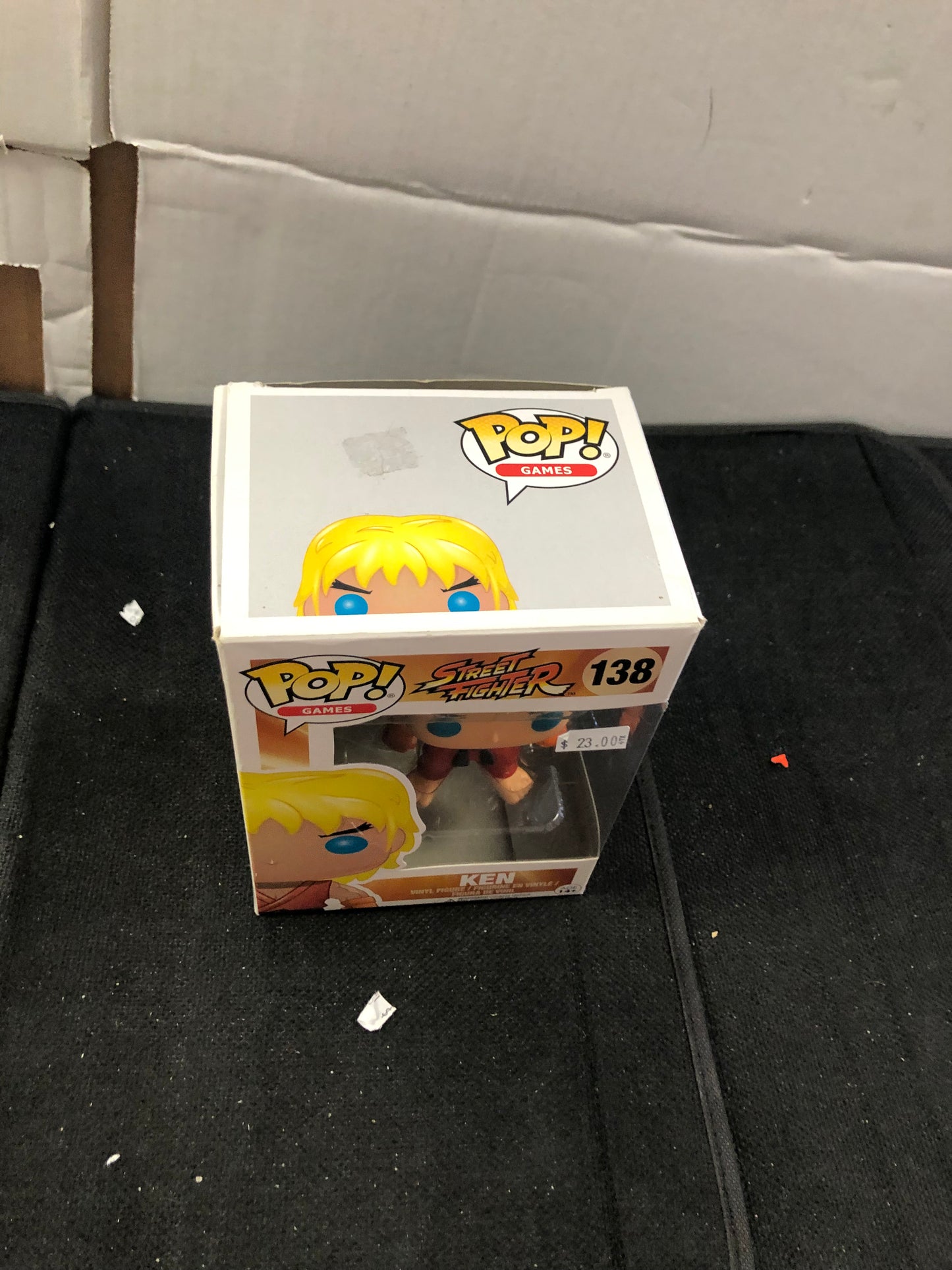 FUNKO POP POP GAMES STREET FIGHTER #138 KEN OKAY CONDITION PLASTIC ON FRONT OF BOX LOOSE