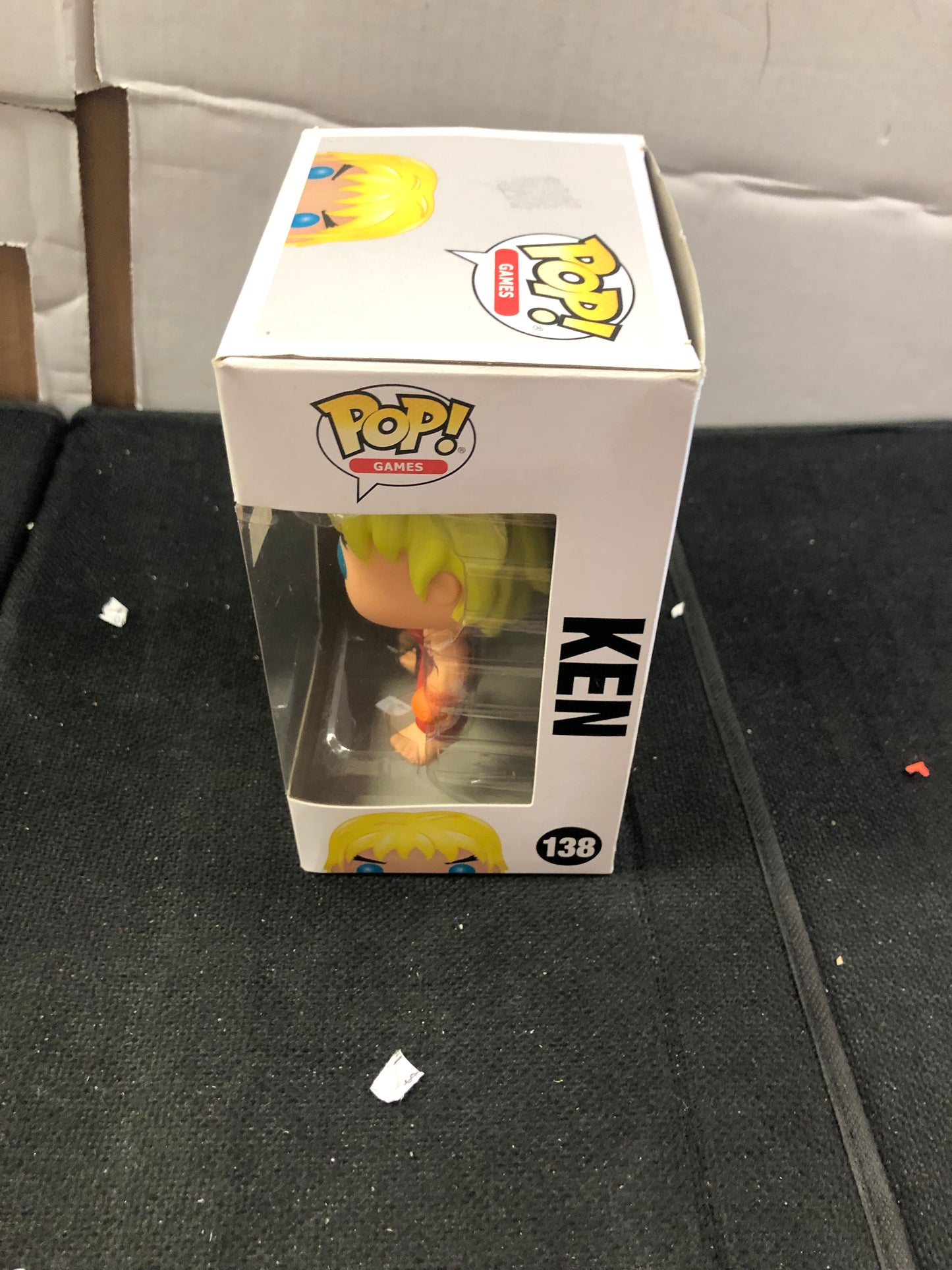 FUNKO POP POP GAMES STREET FIGHTER #138 KEN OKAY CONDITION PLASTIC ON FRONT OF BOX LOOSE