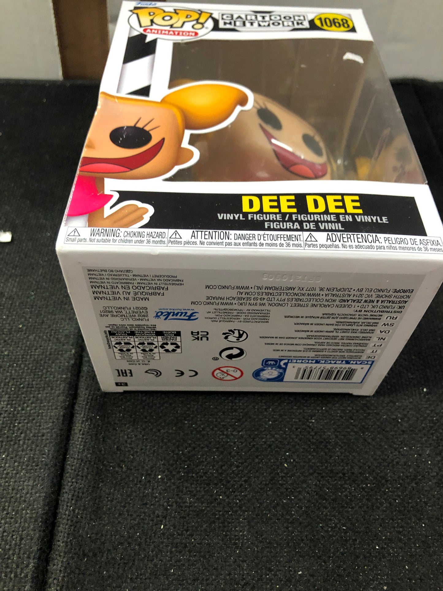 FUNKO POP POP ANIMATION CARTOON NETWORK # 1068 DEE DEE OKAY CONDITION SLIGHT DAMAGE ON FRONT OF BOX