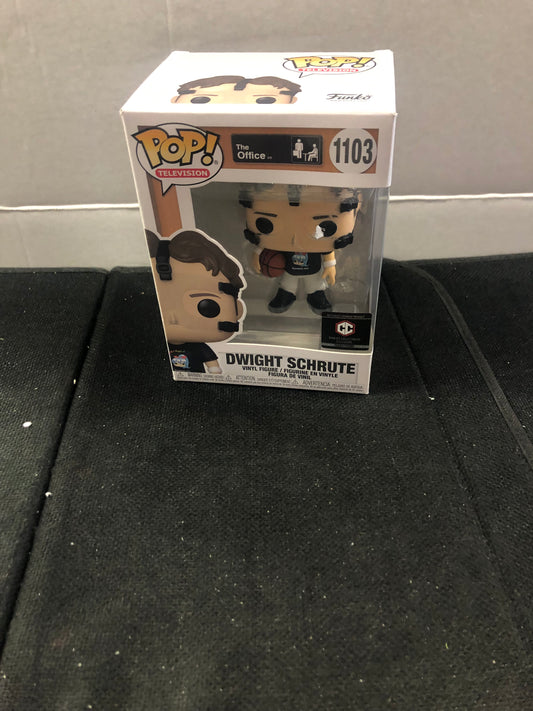 FUNKO POP POP TELEVISION THE OFFICE # 1103 DWIGHT SCHRUTE CHALICE COLLECTIBLES EXCLUSIVE GOOD CONDITION