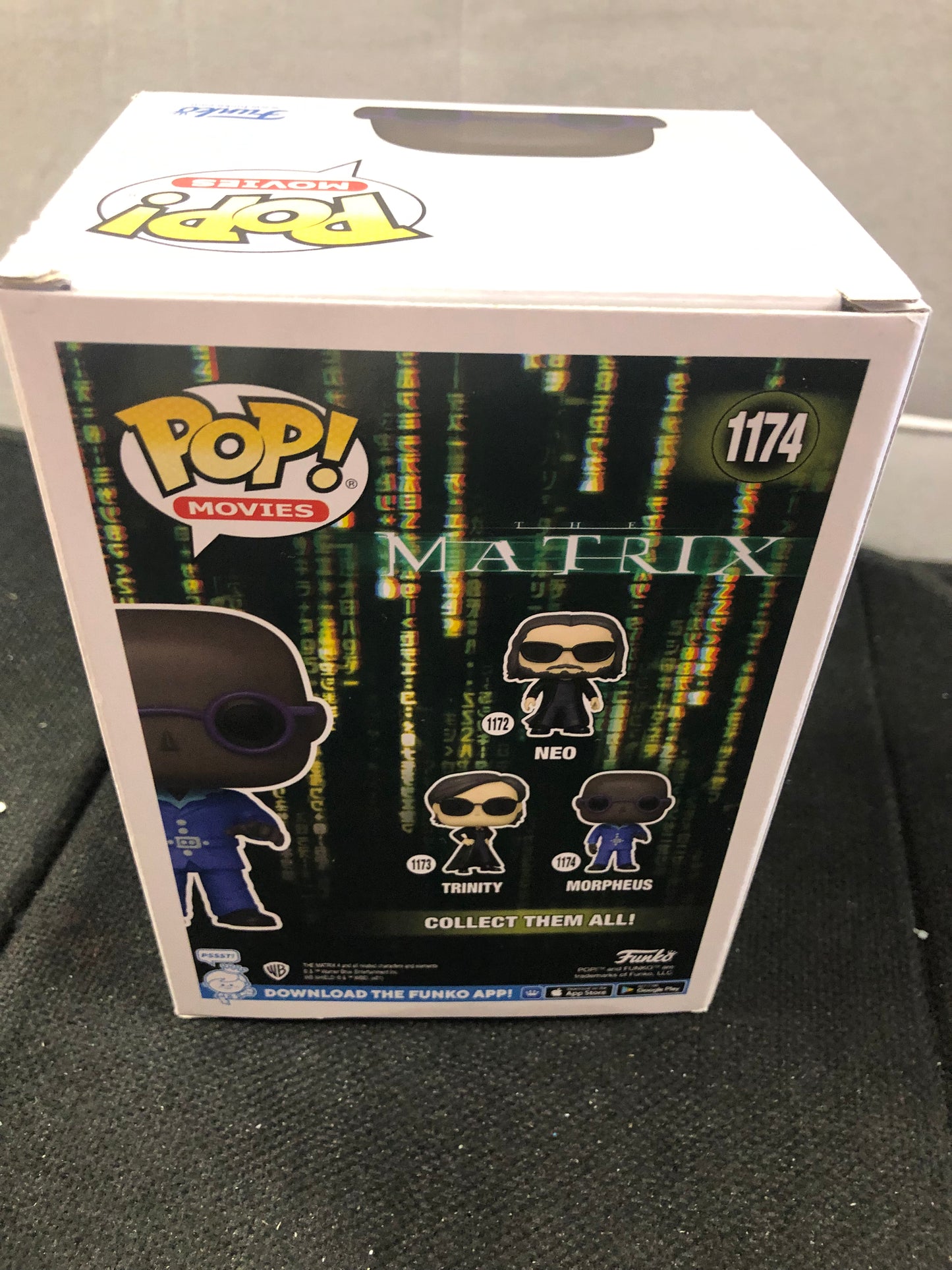 FUNKO POP POP MOVIES MATRIX # 1174 MORPHEUS GOOD CONDITION