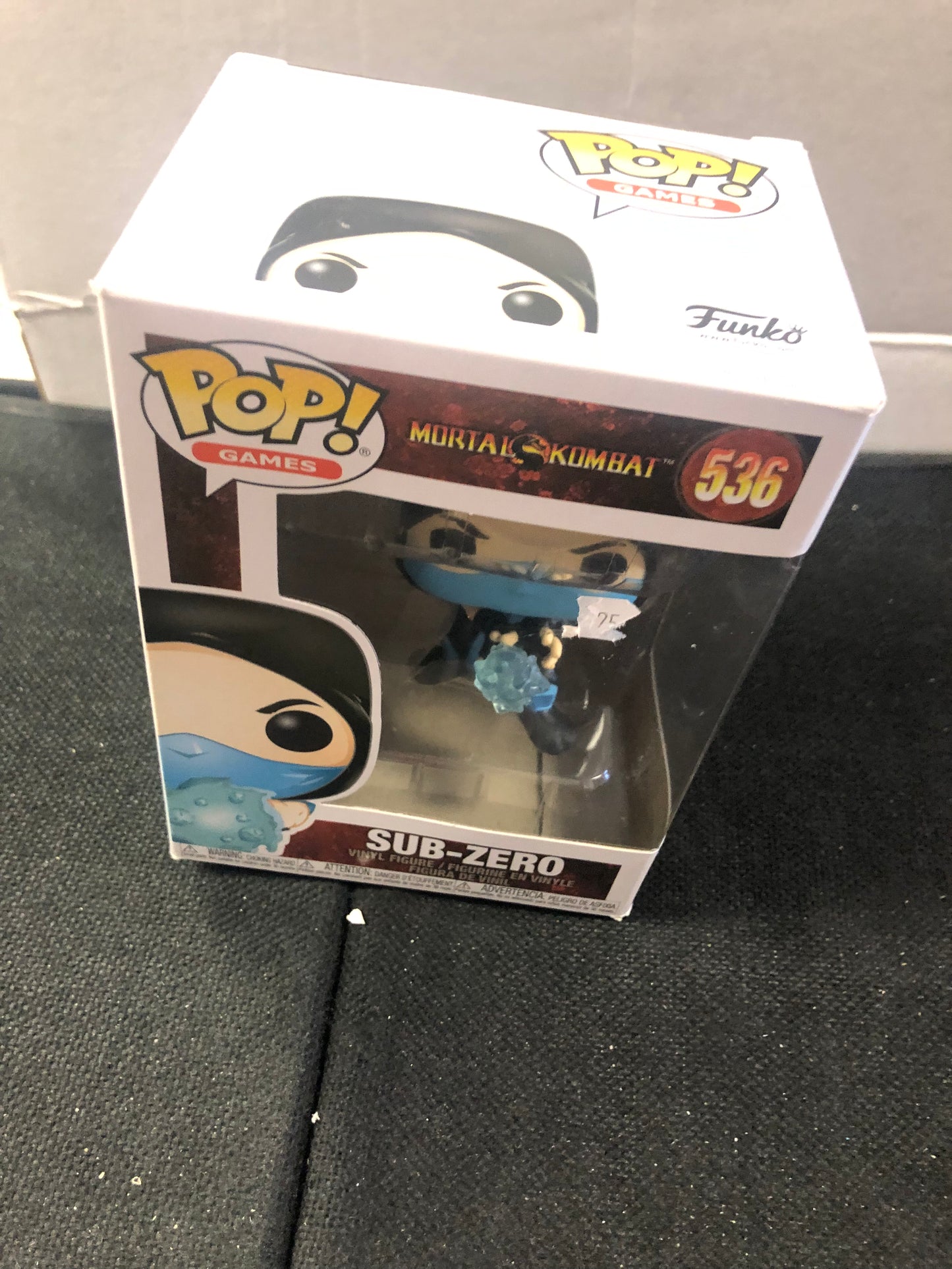 FUNKO POP POP GAMES MORTAL KOMBAT # 536 SUB-ZERO GOOD CONDITION