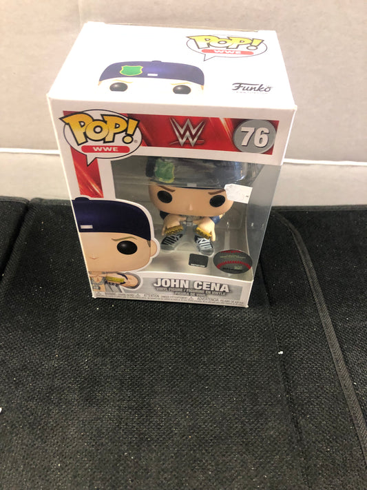 FUNKO POP POP WWE #76 JOHN CENA MLB  GOOD CONDITION