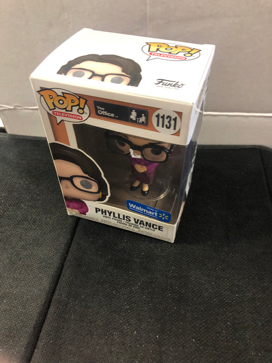 FUNKO POP POP TELEVISION THE OFFICE # 1131 PHYLLIS VANCE WALMART EXCLUSIVE GOOD CONDITION