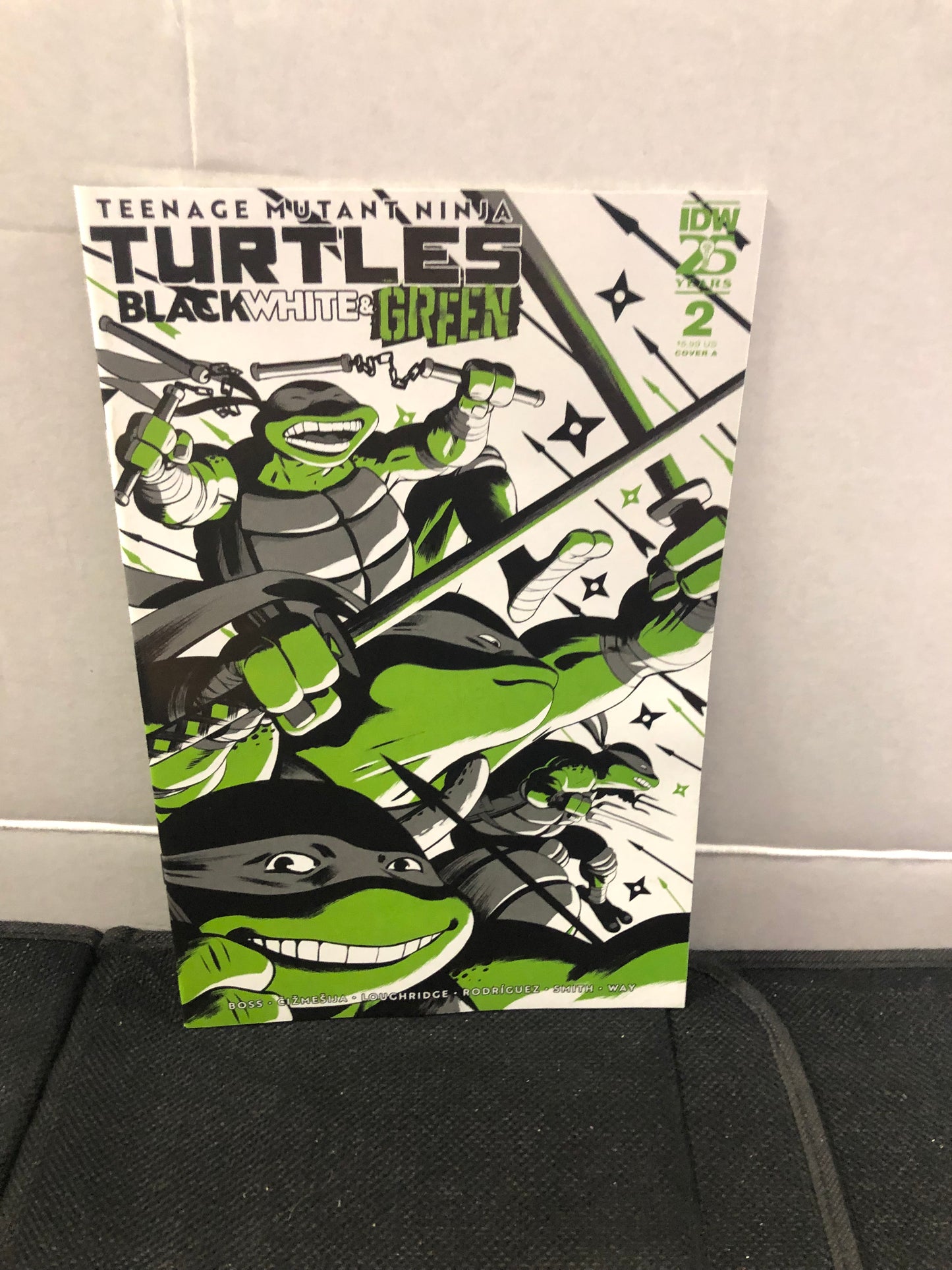 IDW PUBLISHING TEENAGE MUTANT NINJA TURTLES BLACK WHITE AND GREEN 2