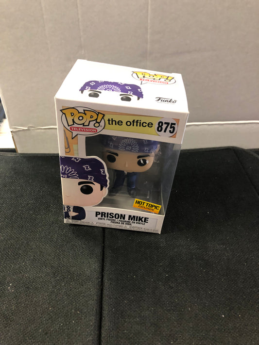 FUNKO POP POP TELEVISION THE OFFICE #875 PRISON MIKE HOT TOPIC EXCLUSIVE GOOD CONDITION