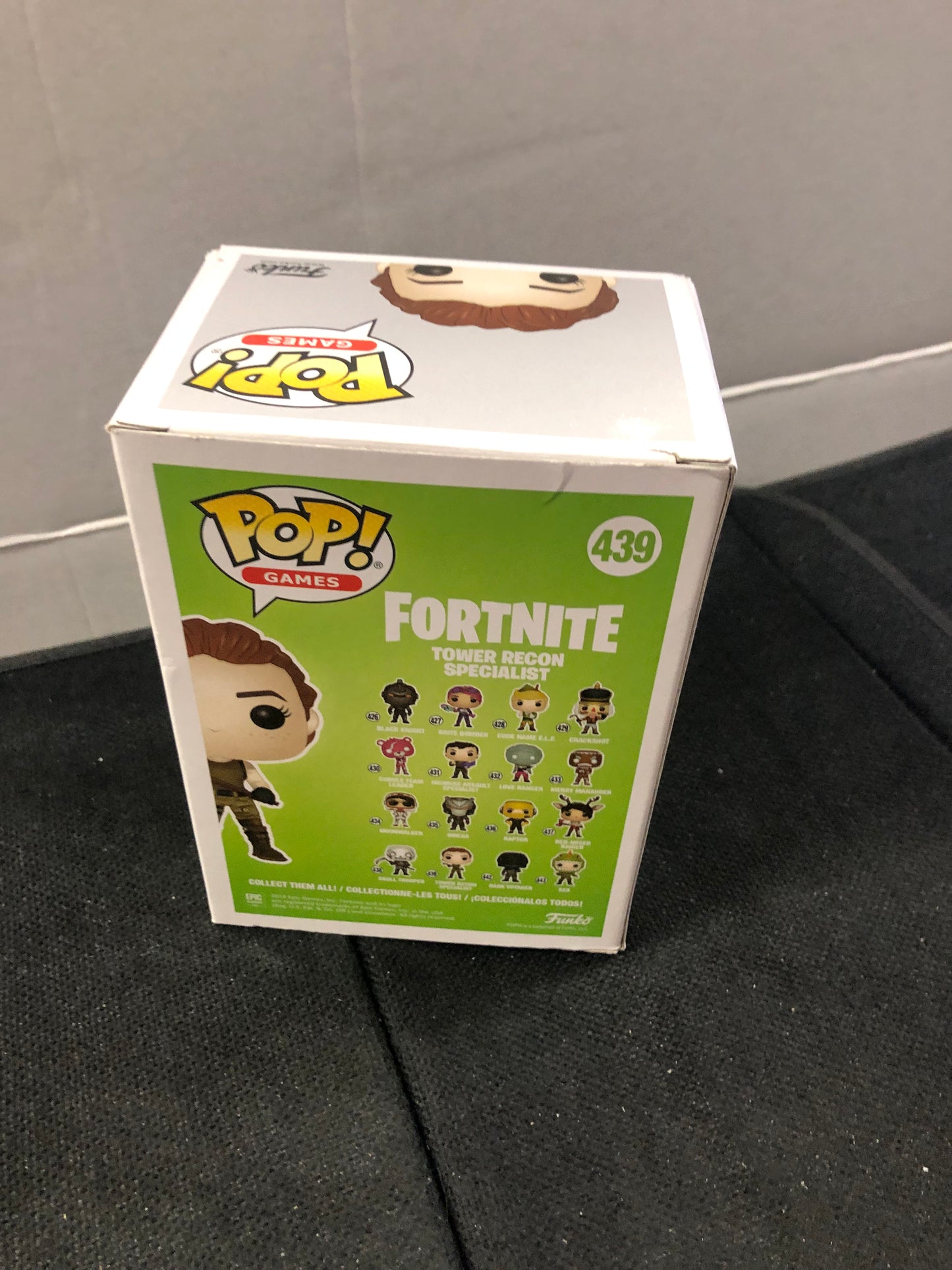 FUNKO POP POP GAMES FORTNITE #439 TOWER RECON SPECIALIST OKAY CONDITION SMALL CREASE ON FRONT OF BOX