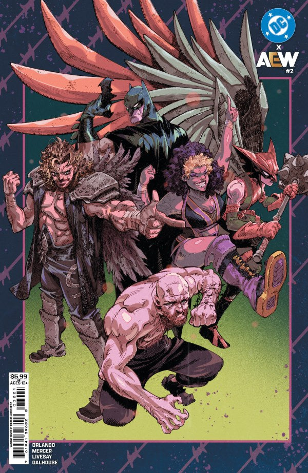 DC COMICS DC X AEW #2 (OF 2) CVR B RICARDO LOPEZ ORTIZ CARD STOCK VAR