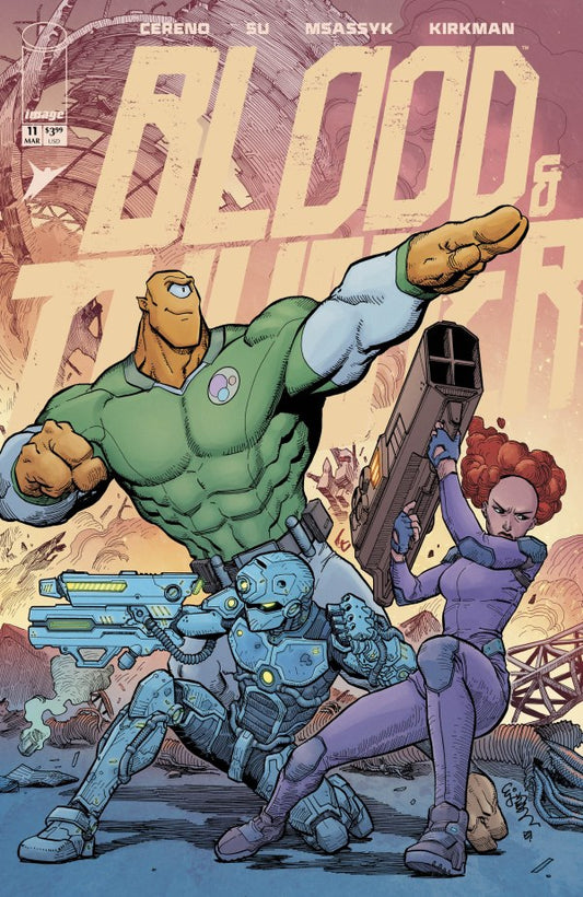 IMAGE COMICS BLOOD & THUNDER #11 CVR E EJ SU & MSASSYK INVINCIBLE TEAM UP VAR (MR)