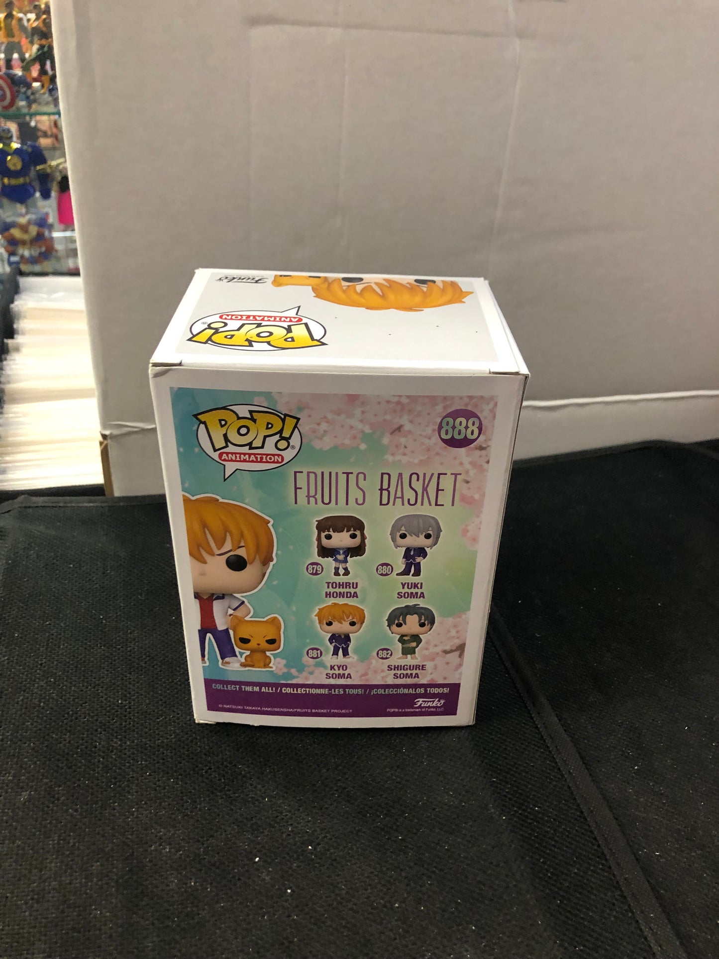 FUNKO POP POP ANIMATION FRUITS BASKET #888 KYO WITH CAT HOT TOPIC EXCLUSIVE GOOD CONDITION